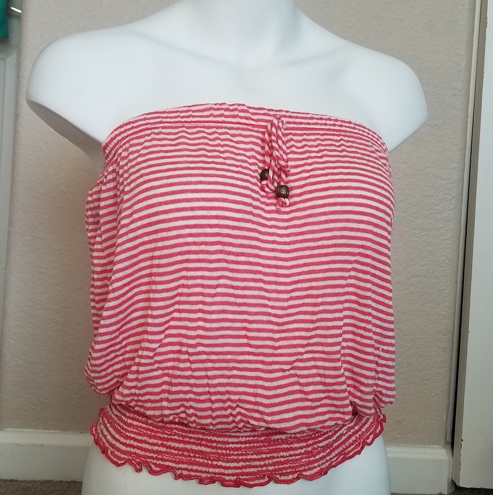 Strapless blouse